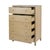 Spritely Home Accent Furniture Nora 36 in. W Rectangular Wood 5 Drawer Tall Dresser, Light Oak For Sale - Image 4 of 9