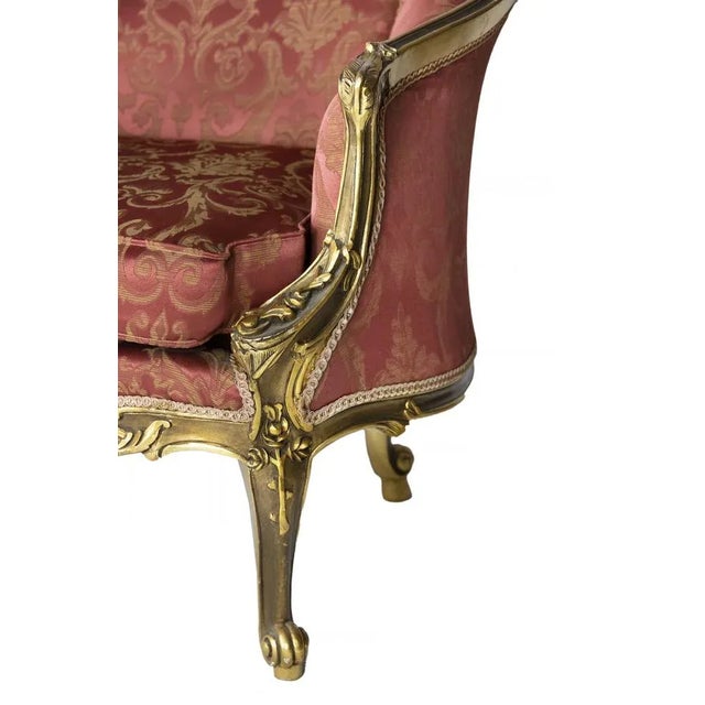 French Giltwood 2-Seater Sofa For Sale - Image 4 of 11