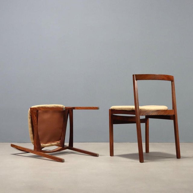 Wooden Dining Chairs, 1960s, Set of 4 For Sale - Image 10 of 11