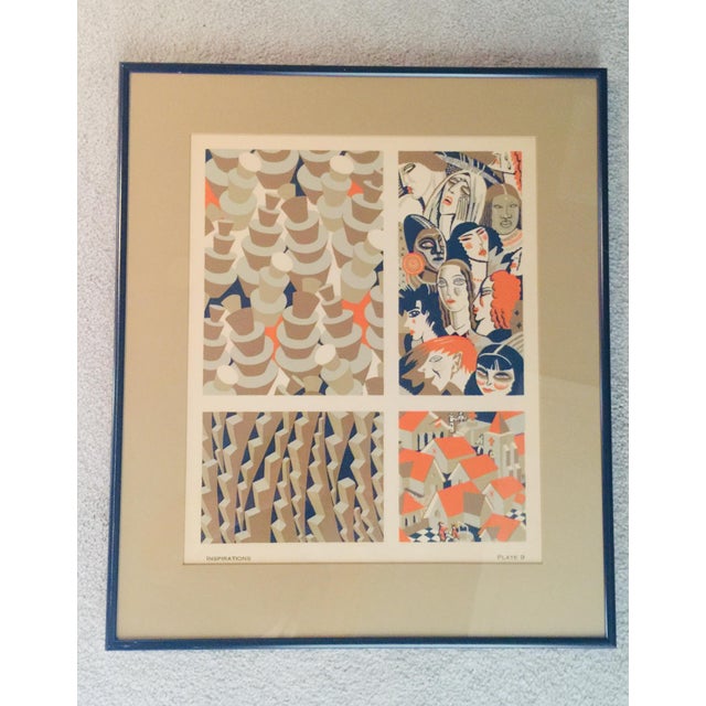 Print - Art Deco Graphic Design Print, "Inspirations", Block 9 For Sale - Image 11 of 11