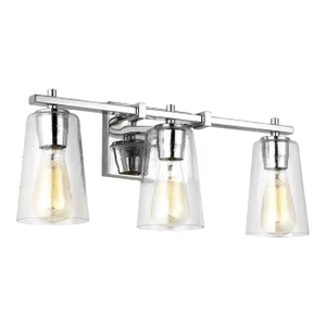 Sean Lavin by Visual Comfort Studio Mercer 3-Light Vanity, Chrome