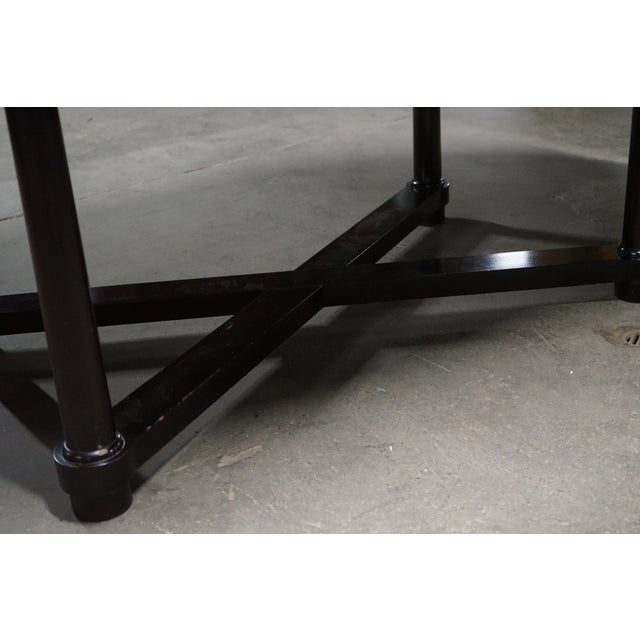 Wood Barbara Barry for Baker Art Deco Extension Dining Table With 2 Leaves For Sale - Image 7 of 14