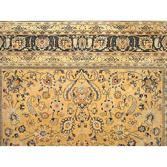 1920s Vintage Persian Meshed Oriental Rug, in Room size, w/ Floral Elements For Sale - Image 5 of 5