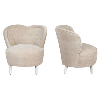 Vintage Heart-Shaped Chairs - A Pair For Sale