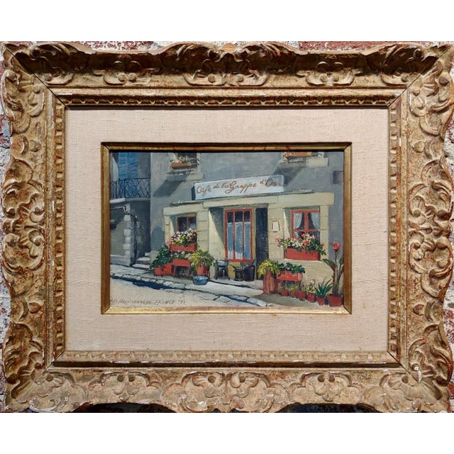 Antoon Heinsberg -Cafe De La Grappe d' Or -Paris 1952 -Oil painting oil painting - Signed and dated 1952 frame size 25 x...