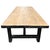 Wood Vintage Salvaged Black Leg Dining Table For Sale - Image 7 of 10