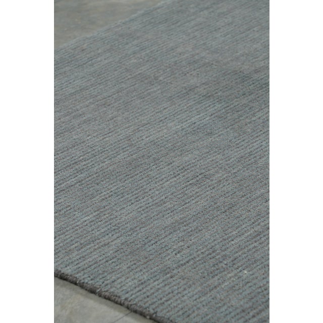 Rug & Kilim Rug & Kilim’s Modern Textural Rug in Gray Tones & Striae For Sale - Image 4 of 6
