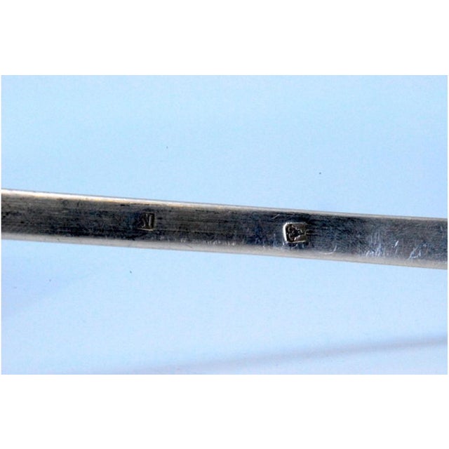 Plain Silver Soup Ladle with Handle For Sale - Image 3 of 10