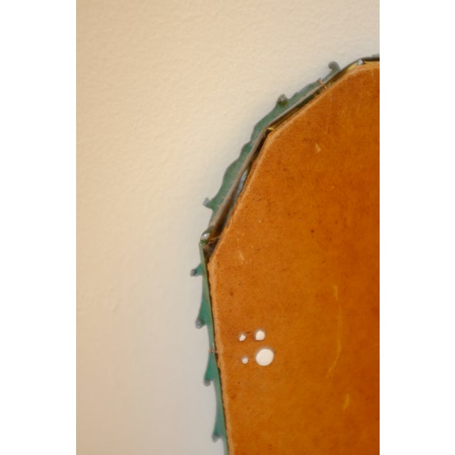 Swedish Modern Green Painted Wall Mirror For Sale - Image 10 of 10