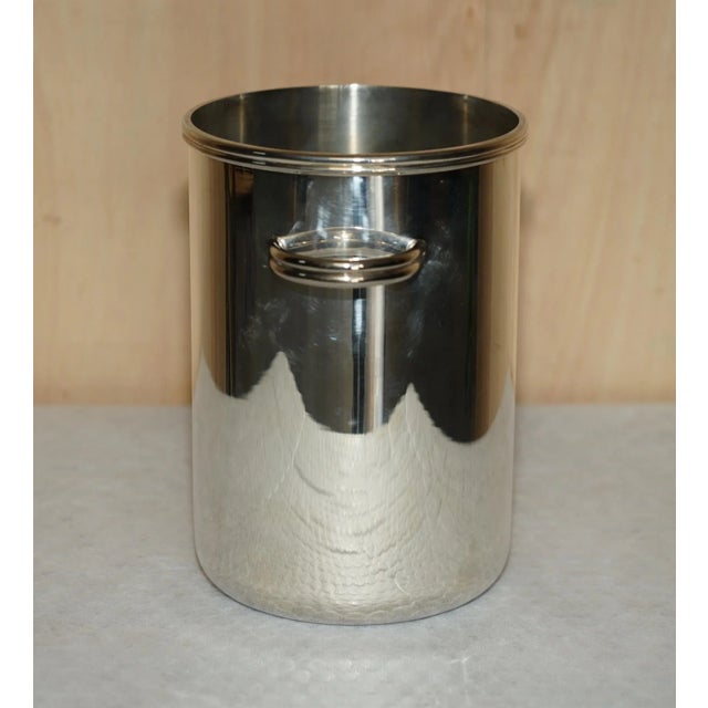 Art Deco Silver Plated Ice Bucket from Saint Hilaire Paris, 1930s For Sale - Image 6 of 10