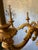 Mid 20th Century Mid 20th Century Neoclassical Six Light Gilt Wood Chandelier For Sale - Image 5 of 9