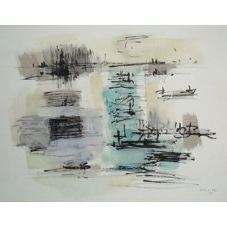 Jean Bazaine (After), Composition, 1958, Stencil For Sale