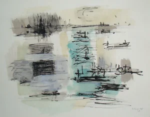 Jean Bazaine (After), Composition, 1958, Stencil