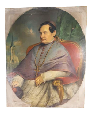 Large Religious Oil Painting on Canvas