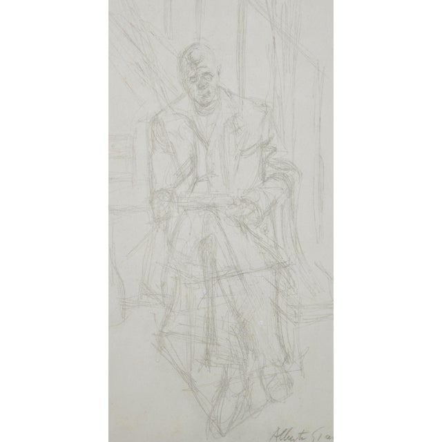 Modern Alberto Giacometti, Portrait of Jean Gênet, 1963, Original Lithograph For Sale - Image 3 of 9