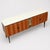 Italian Sideboard with Glass Top in the Style of Vittorio Dassi For Sale - Image 4 of 8