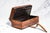 Late 19th Century Wonderful Antique Victorian Leather Travel Box Embossed Pattern Gentleman's Valet Case Dressing Table Storage Home Decor For Sale - Image 5 of 13