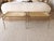 Mid-Century Modern Mid 19th Century Animal Hide and Leather Whipstitch Benches For Sale - Image 3 of 5