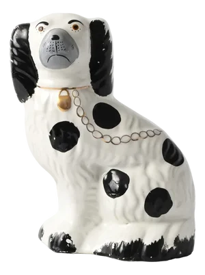 Staffordshire Mantle Dog Figurine, 1950s