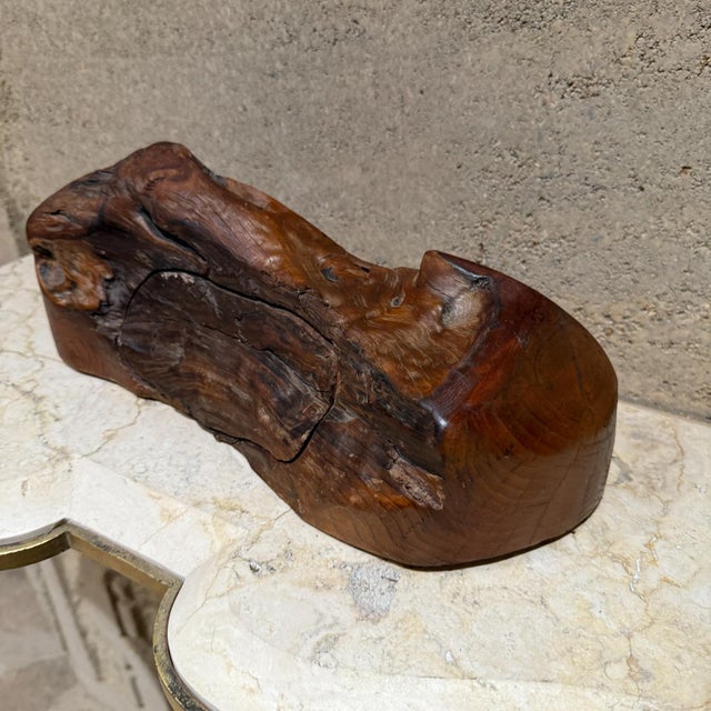 Don Shoemaker 1970s Jewelry Secret Stash Box Organic Wood For Sale - Image 4 of 8