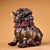Metal Gilt Bronze Pixiu Incense Burner – High Relief Mythical Beast Censer For Sale - Image 7 of 7