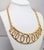 American Vintage 1980s Signed Monet Looped Bib Necklace For Sale - Image 3 of 6