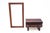 Rosewood Mirror and Commode, 1960s, Set of 2 For Sale - Image 13 of 13