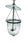 19th Century Anglo-Indian Style Etched Glass Bell Jar Hundi Lantern. For Sale - Image 4 of 12