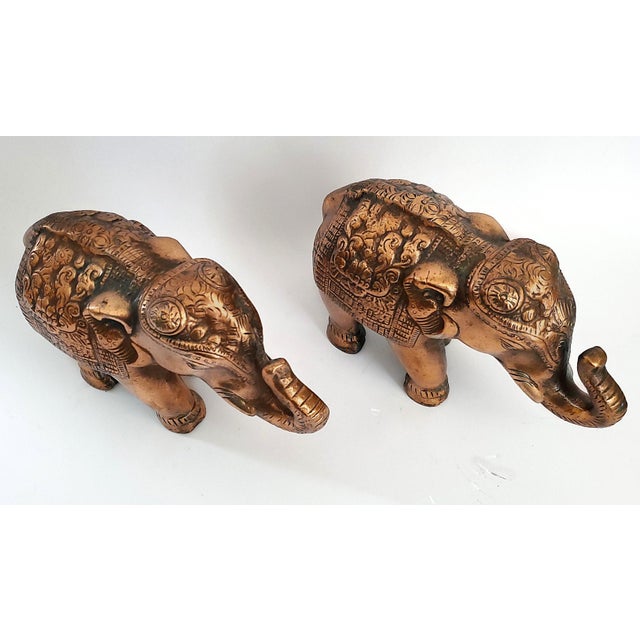 Pair Elephant Figurines For Sale In Miami - Image 6 of 12