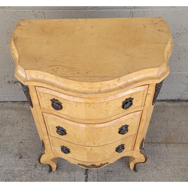 Wood Louis XVl Style End Table Small Chest For Sale - Image 7 of 13