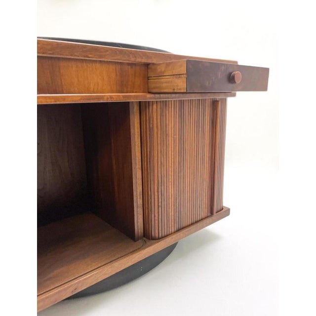 1960s Mid-Century Italian Swivel Coffee Table attributed to Gianfranco Frattini, Italy, 1960s For Sale - Image 5 of 9