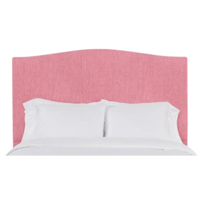 Hazel Queen Headboard, Rose Linen For Sale