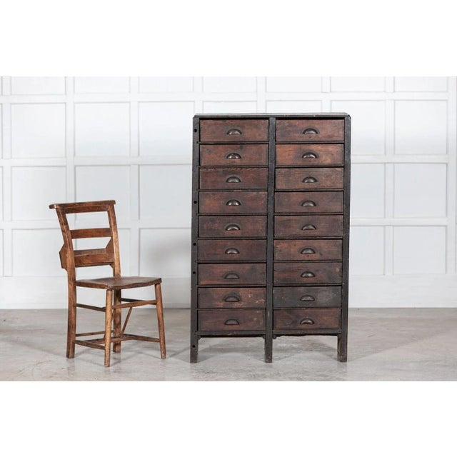 English Scratch Built Pine Bank Drawers, 1880s For Sale - Image 4 of 13