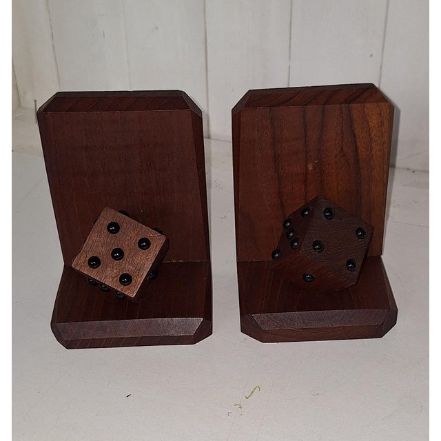 Mid-Century Modern Mid-Century Cube Bookends in Teak, 1960s, Set of 2 For Sale - Image 3 of 5