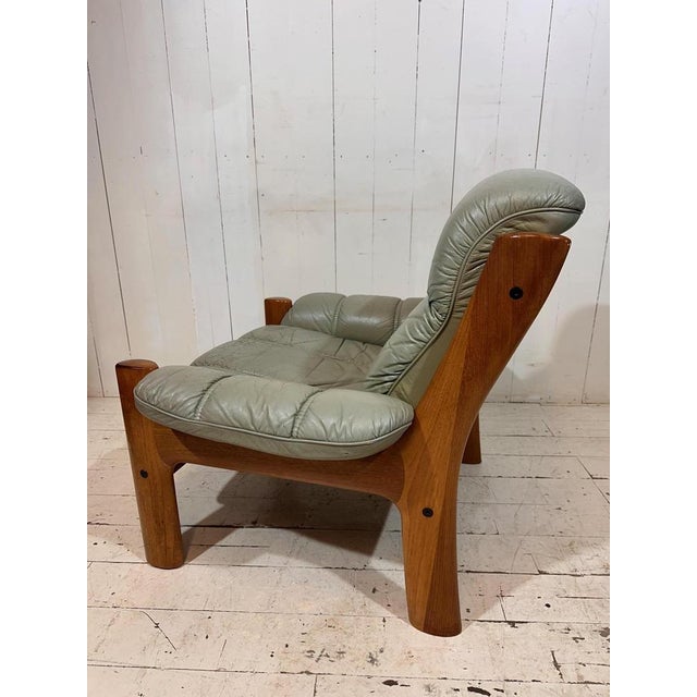 Mid-Century Leather Lounge Chair from Ekornes, 1964 For Sale - Image 6 of 11