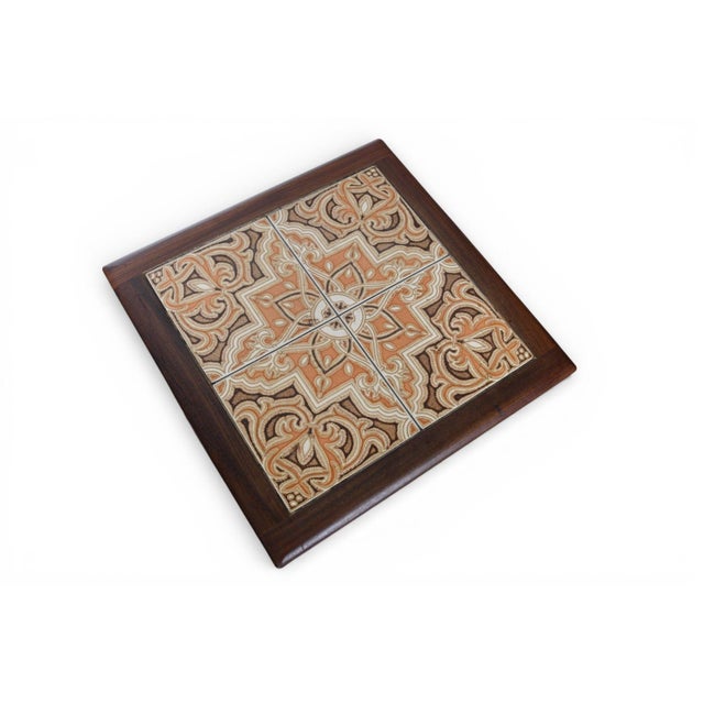 Mid 20th Century Attributed to G Plan Astro Tile Top Nesting Tables in Teak For Sale In San Francisco - Image 6 of 8