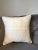 1990s Handwoven Hemp Cushion, Natural Ivory Warm Beige Ombre Pillow, Turkish Anatolian Pillow With Insert, 16x16 In For Sale - Image 5 of 9