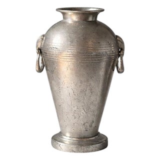 Art Deco Swedish Pewter Vase by Guldsmedsaktiebolaget GAB, 1938 For Sale