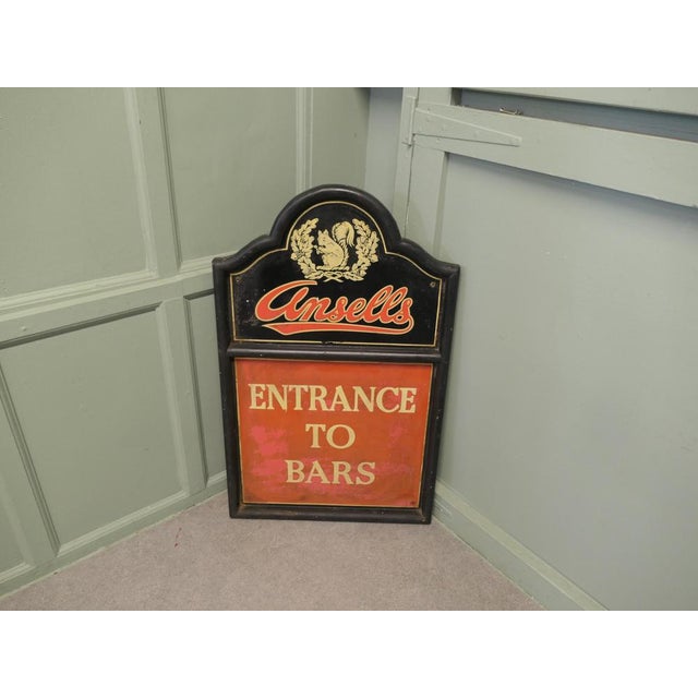 1960s Ansells Advertising Pub Entrance Sign, 1960 For Sale - Image 5 of 8