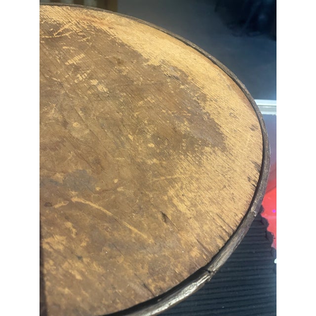 Early 19c Antique Pennsylvania Dutch Bentwood Box With Incised Decoration Great Patina For Sale - Image 12 of 12