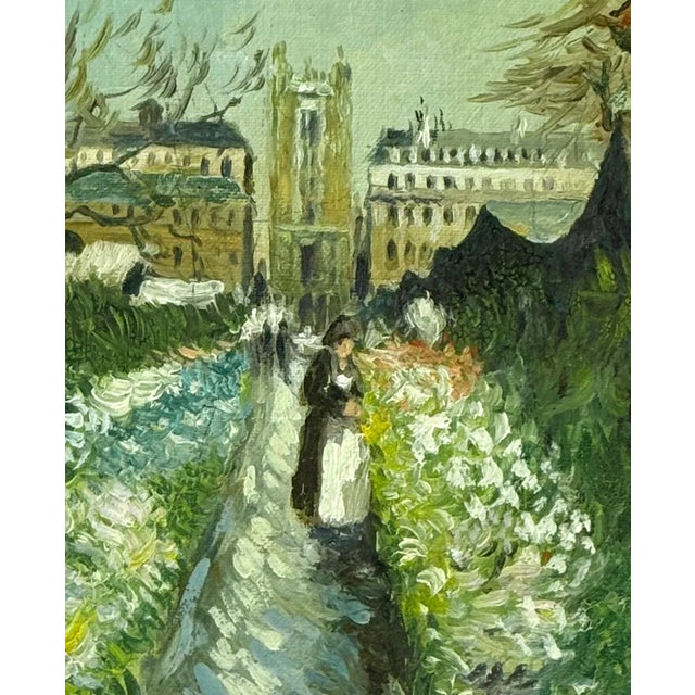 Impressionist Le Jardin De Daubigny Style of Vincent Van Gogh Daubigny's Garden by S. Goosson For Sale - Image 3 of 6