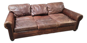 1980s Leather Sofa