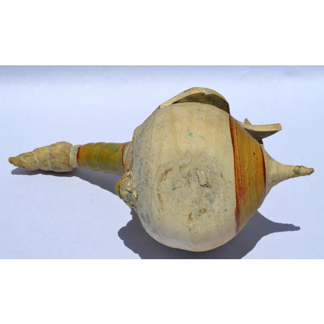 1950s Abstract Italian Ceramic Pottery Wood Bird Sculpture Mixed Media Handmade For Sale - Image 15 of 17
