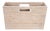 Artifacts Rattan Rectangular Magazine Holder in White Wash - 16" For Sale
