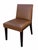 Holly Hunt Set of 8 Holly Hunt Walnut & Leather Dining Chairs For Sale - Image 4 of 8