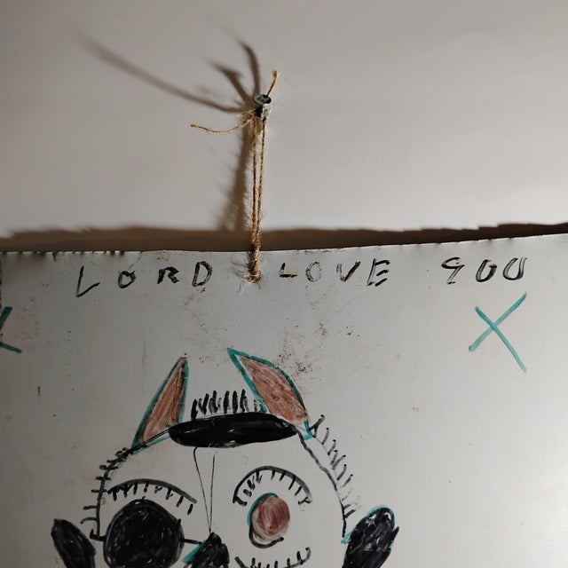 This is an original artwork by the renowned American folk and outsider artist Reuben Aaron "R.A." Miller (1912–2006) from...