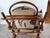 Brown Italian Bamboo and Brass Chair and Ottoman 1970s For Sale - Image 8 of 16