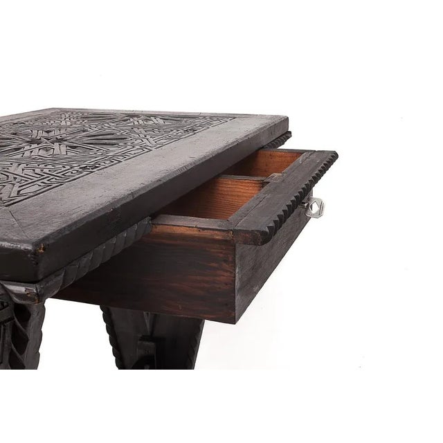 Wood Spanish Side Table, 1960s For Sale - Image 7 of 11