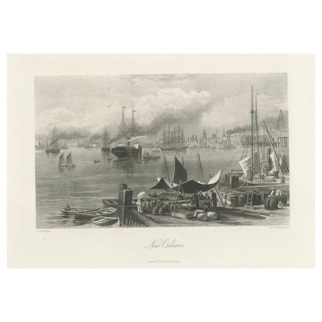 New Orleans Harbor, 1850, Paper For Sale - Image 9 of 9