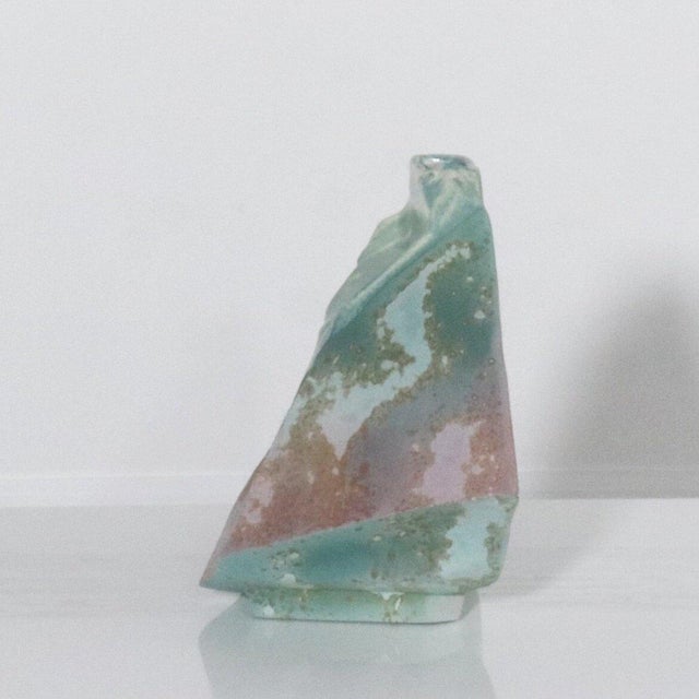 Tony Evans 1980s Tony Evans Sculptural Raku Pottery Vase For Sale - Image 4 of 9